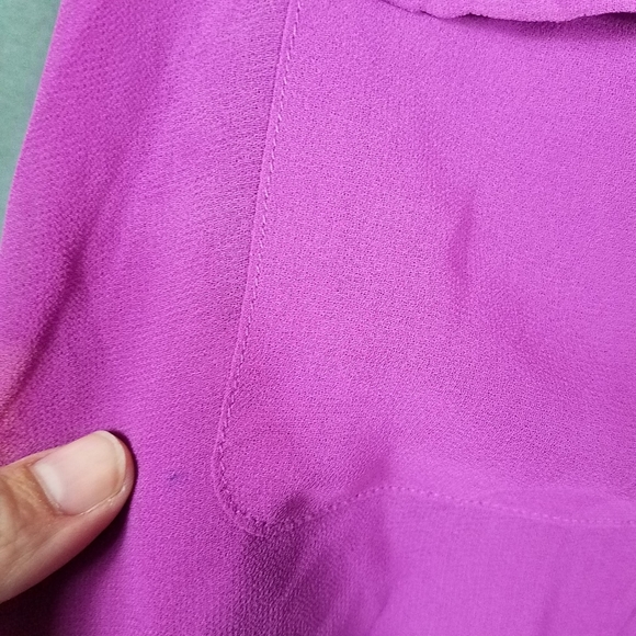 CAbi Purple Passion Sheer Large Blouse - Picture 11 of 13